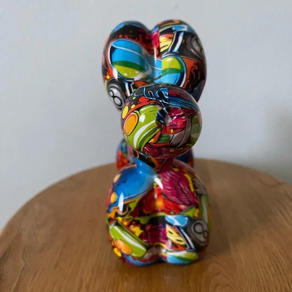 graffiti balloon dog sculpture - Picture 2 of 5